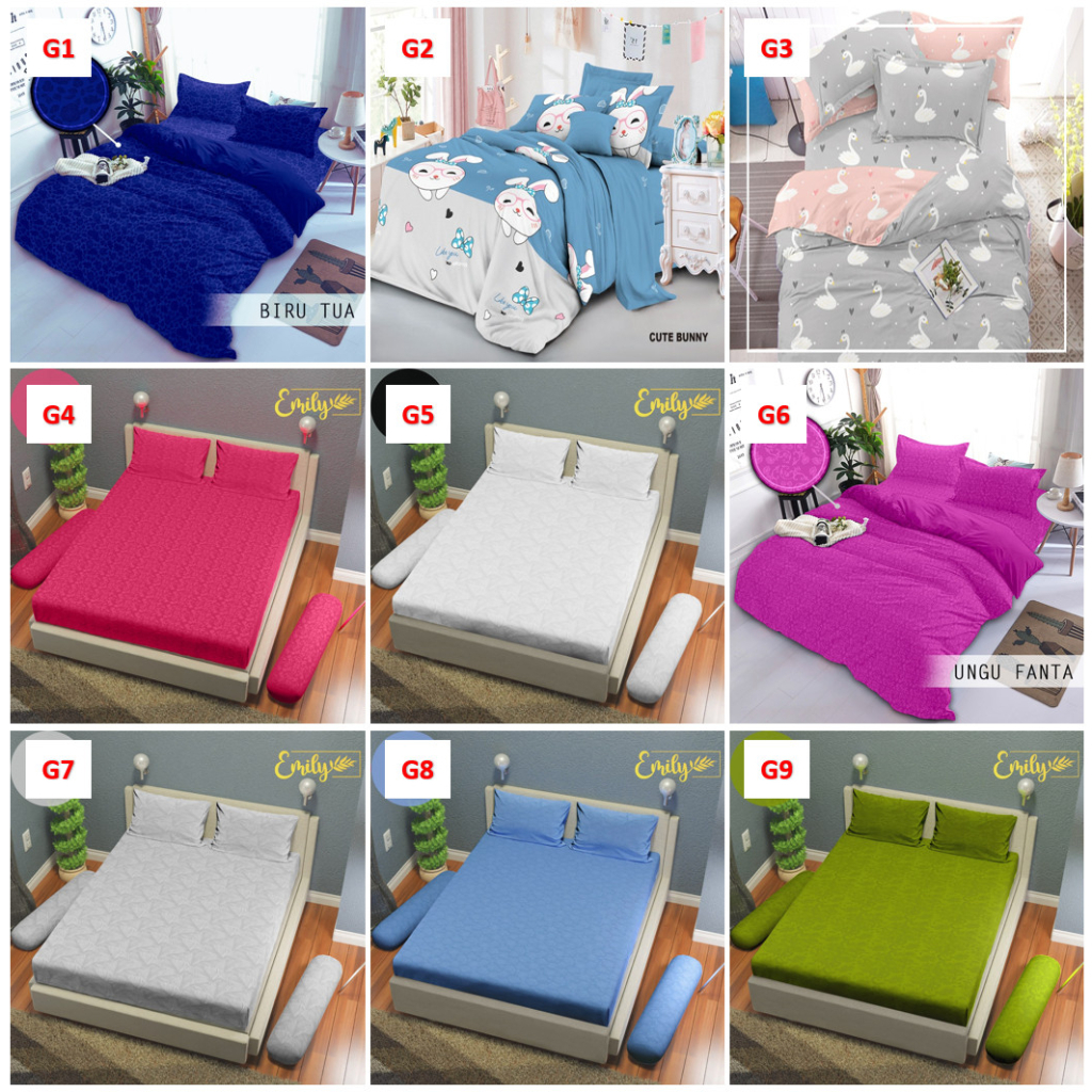 SALE Sprei Homemade Microfiber Disperse Size 90 100 120 140 160 180 200