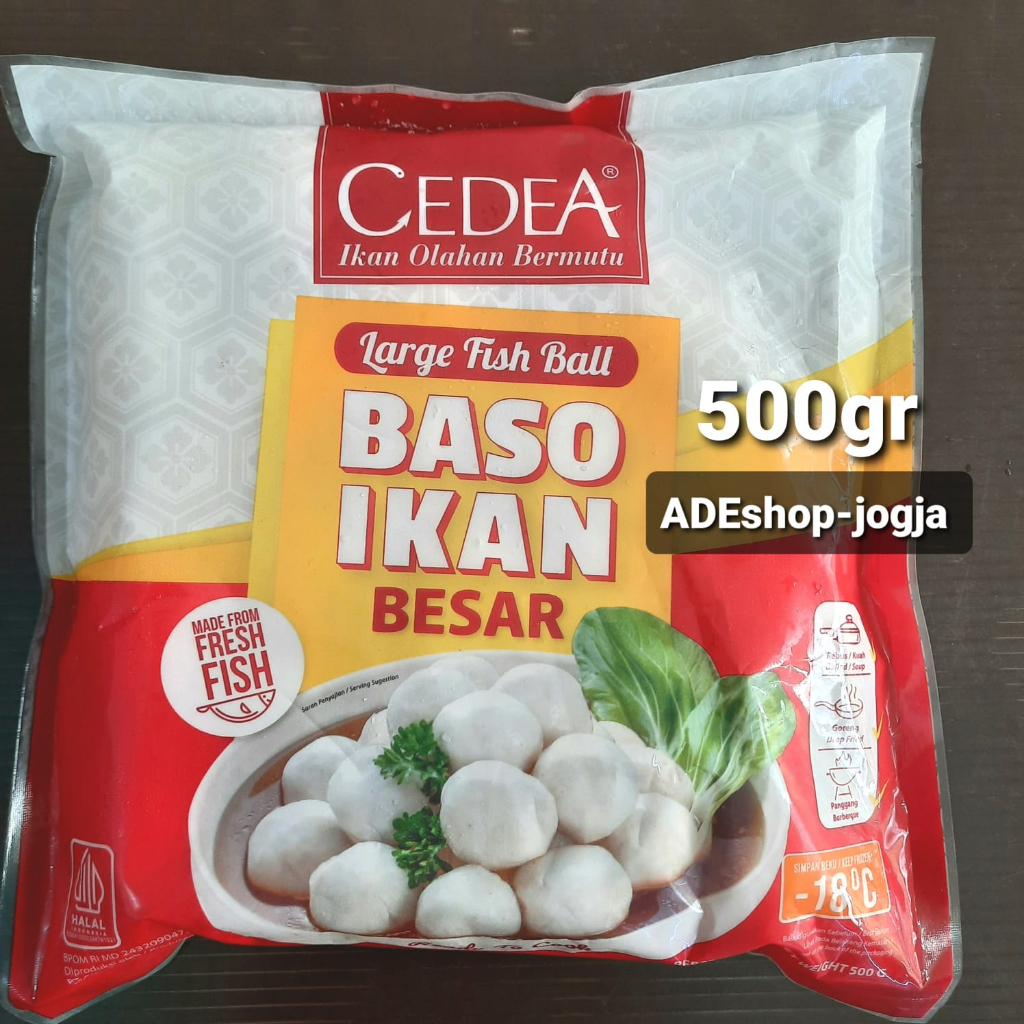 

baso bakso bola bakwan ikan cedea 500 gram bulatan besar