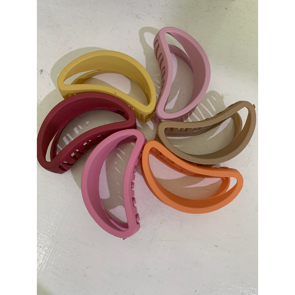 Jepit Rambut Model Bulan Sabit Korea Warna Doff 6 Cm / Jedai Korea Kekinian HOPYLOVY