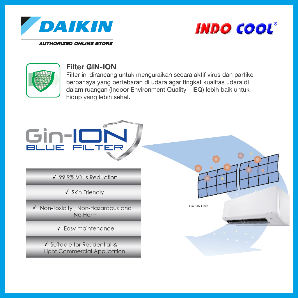 AC DAIKIN EVO INVERTER 1PK 1 PK FTKF25