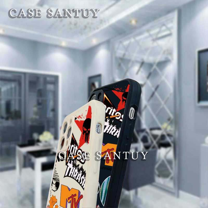 Soft Case REALME C30 C30S C31 C33 C35 C55 Graffiiti Brand Doritos Square Edge Phone Case Cover Casing