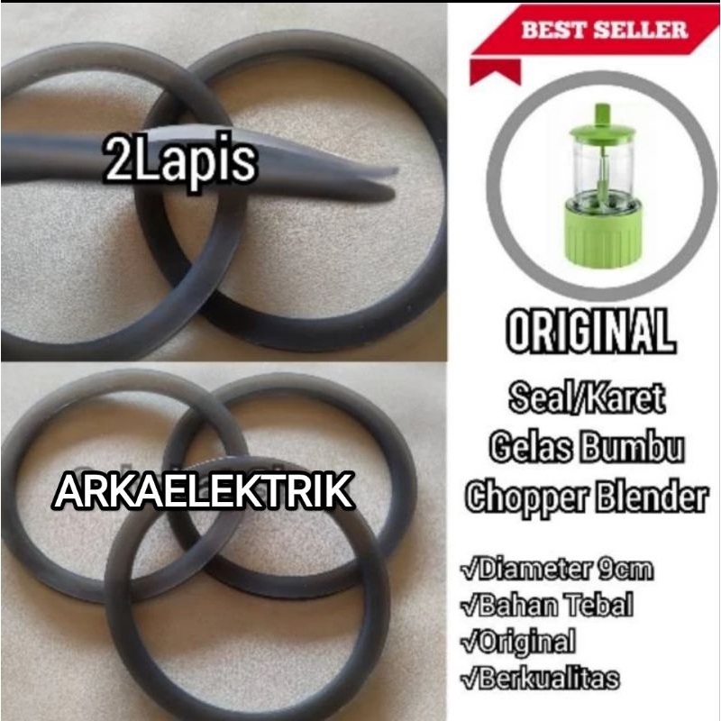 KARET SEAL BLENDER UNTUK GELAS CHOPPER TANGGUNG/GELAS BUMBU MIYAKO ORIGINAL