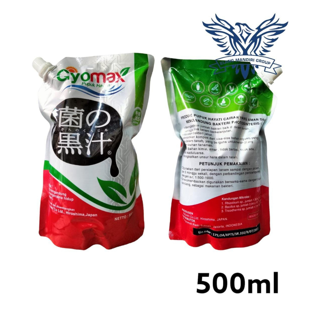 GYOMAX Sachet 500ml pupuk hayati jepang Agromax Alami Sukses