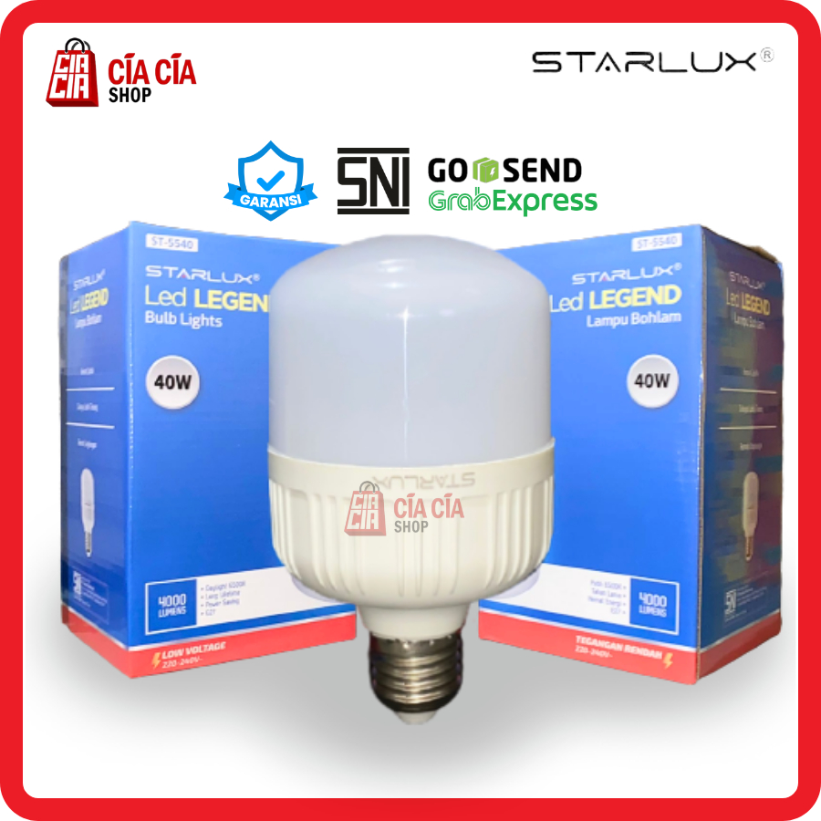 STARLUX LED LEGEND 40W Lampu Bohlam LED 40 WATT  Lampu LED Bohlam 40 W LED Capsule