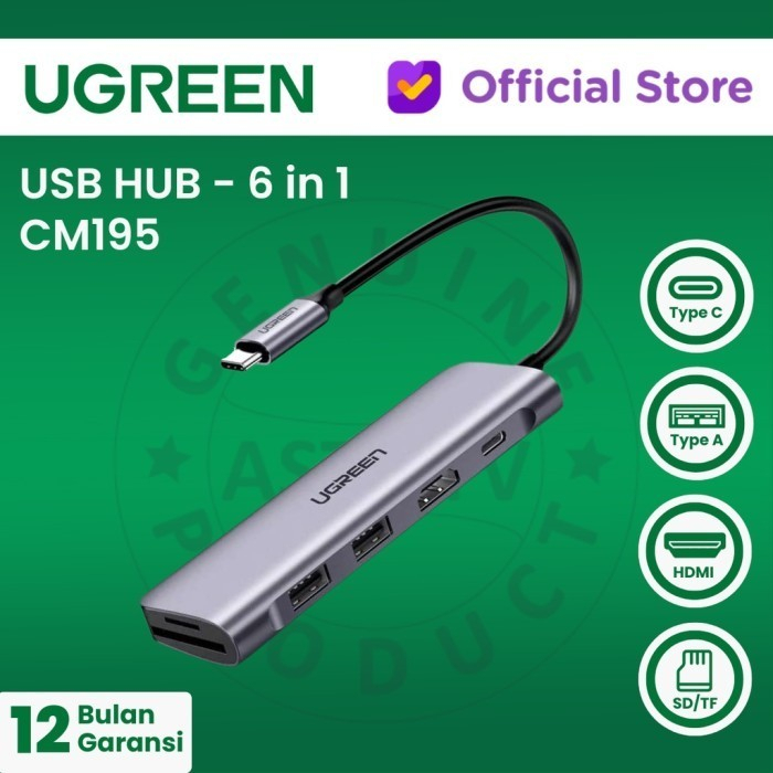 UGREEN 6in1 USB-C Hub CM195