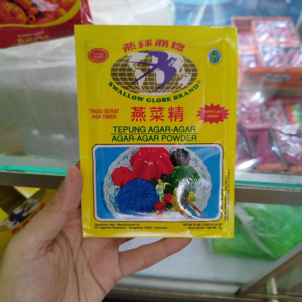 

Tepung Agar-Agar Swallow Globe 7gr