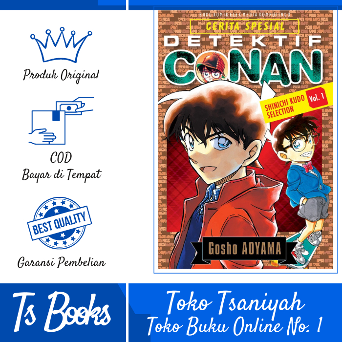 Buku Komik Manga Buku Komik Detektif Conan Cerita Spesial Shinichi Kudo Selection 1 - NON BONUS Buku