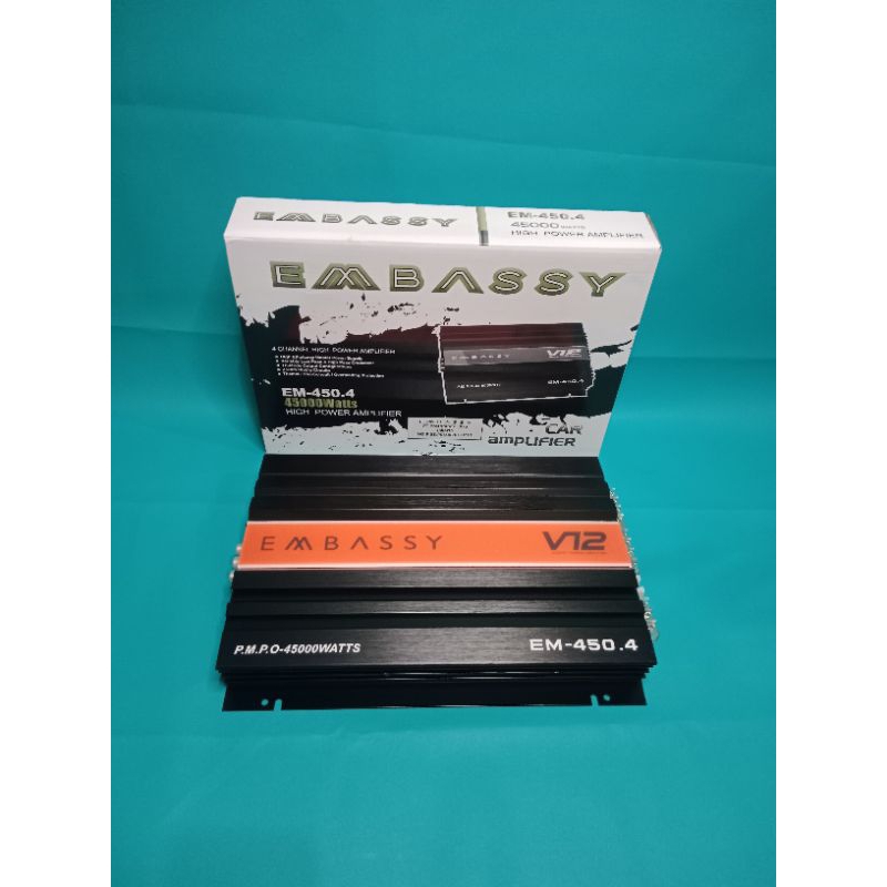 Power EMBASSY seri EM-450.4 45000Watts 4chenel Audio Mobil