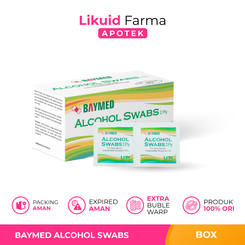 BAYMED Alcohol Swabs Tissue Original - alkohol swab