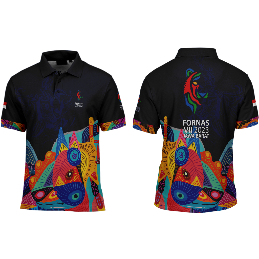 Baju Kaos T-shirt Fornas VII 2023 Jawa Barat Fullprint Terbaru Art 6