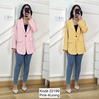 Blazer Panjang Wanita I Blezer Panjang I Baju Blazer Wanita Kekinian I Jaket Blazer Wanita I Blazer 