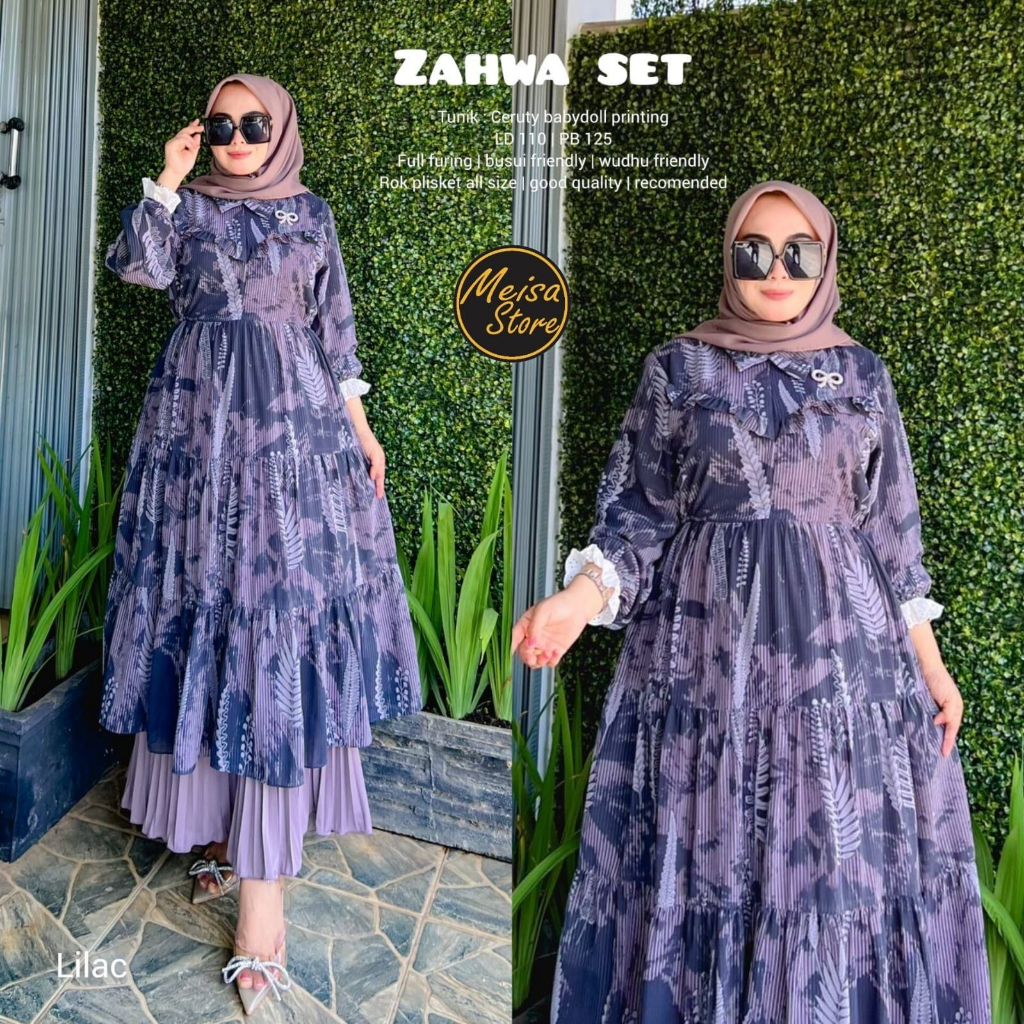 ZAHWA SET ROK TUNIK MODEL TREND