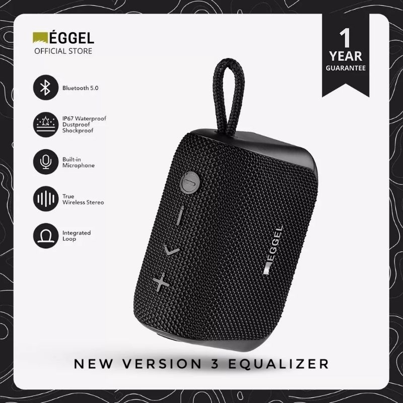 PREMIUM Speaker Bluetooth  EGGEL FIT 3 original produk Garansi resmi 1 th