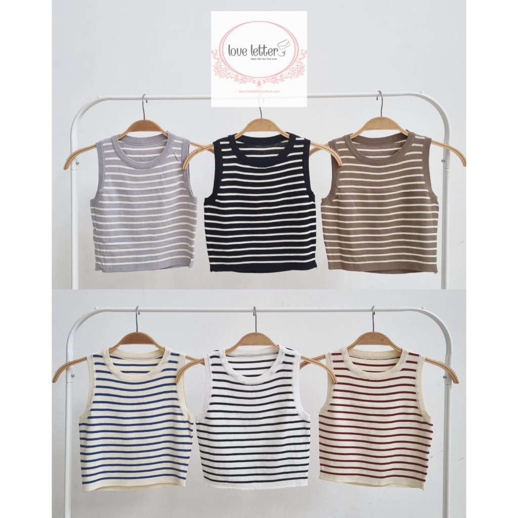 katharine stripe crop kniy