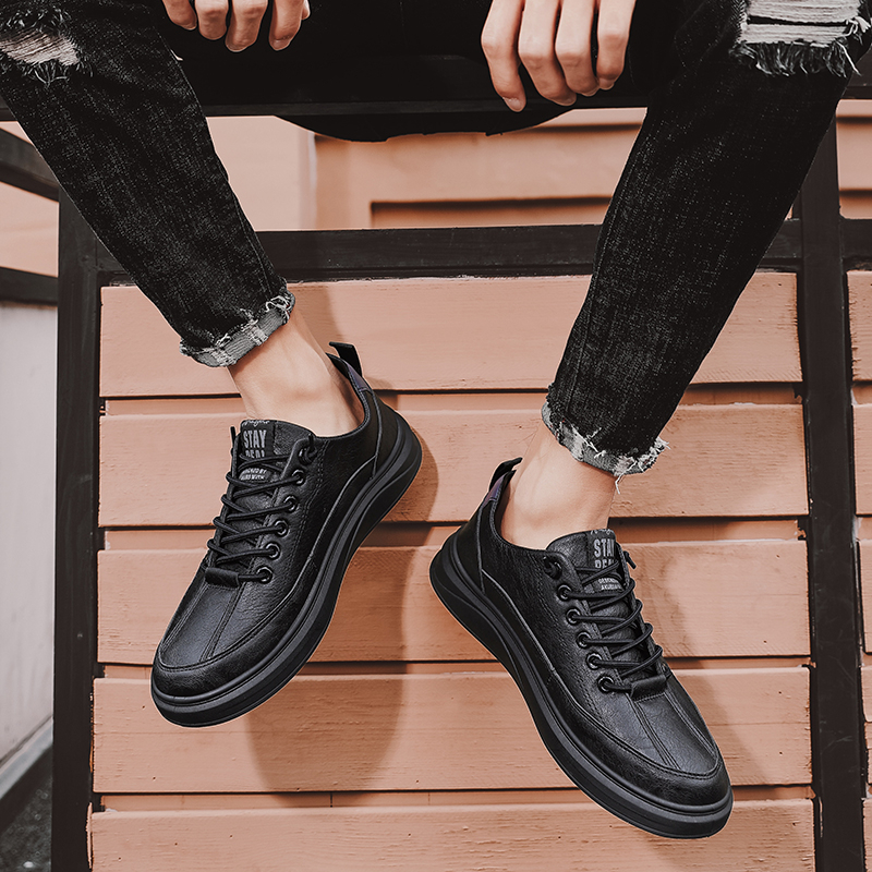 Toread Sepatu Sneakers Pria Hitam Casual Sneakers Import Fashion OOTD Santai MC440