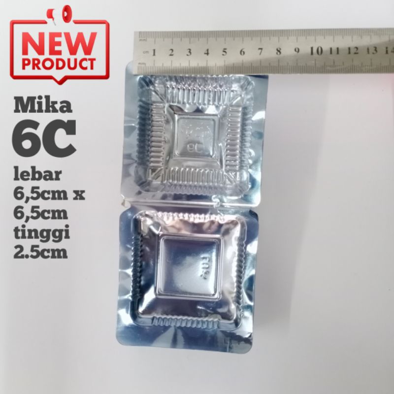 mika plastik 6c isi 100 , mika makanan , mika kue , mika roti , mika kotak kecil