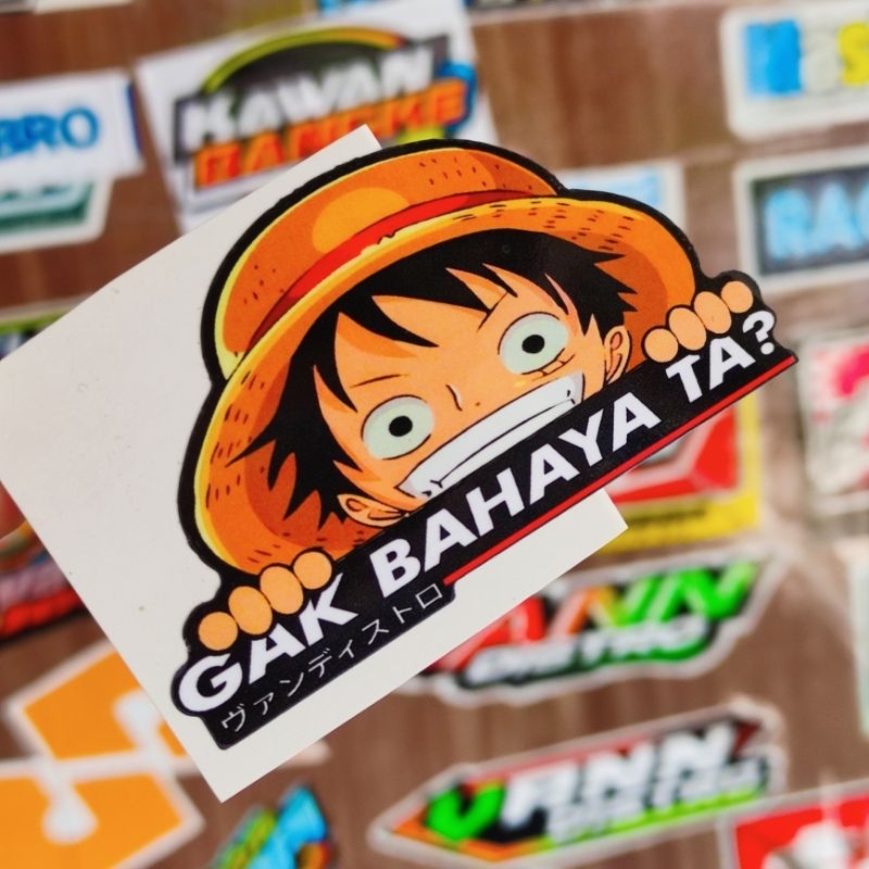 Stiker GAK BAHAYA TA? ( LUFFY )