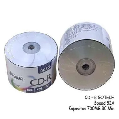 Trend-Cd-R 52X Gotech Silver Spindel Isi 50 Keping