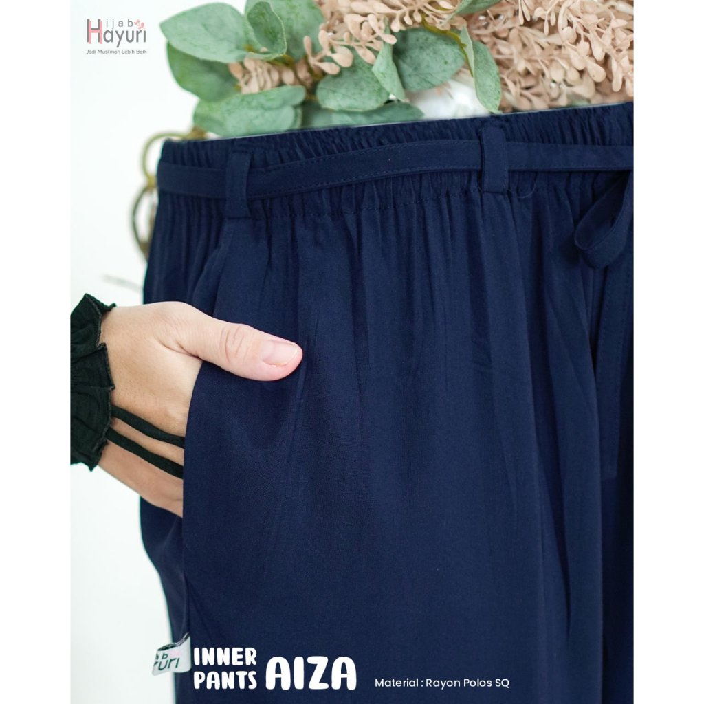 Inner Pants Aiza Dari Hijab Hayuri - Celamis Jumbo Celana Dalaman Gamis All Size Fit To XXL Bahan Rayon Polos SQ