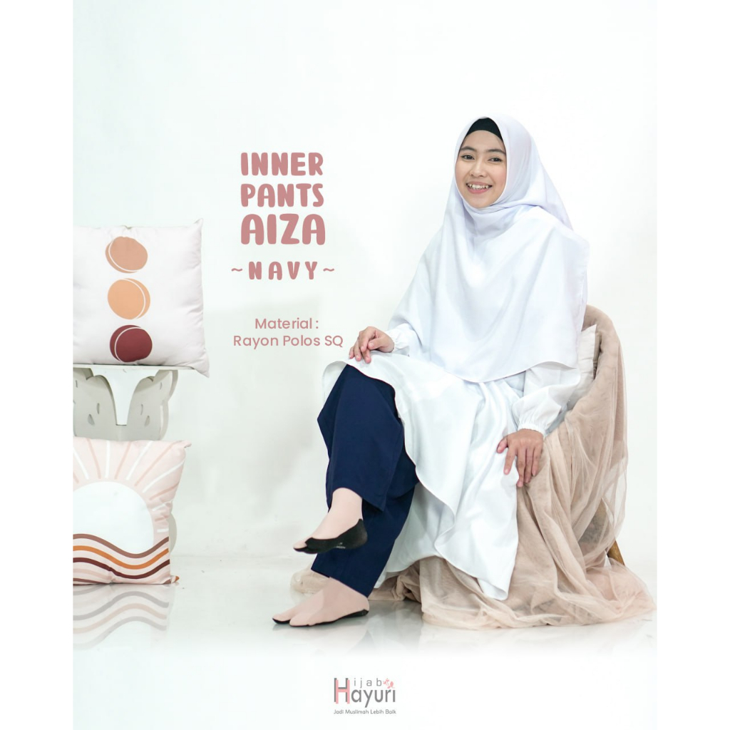 Inner Pants Aiza Dari Hijab Hayuri - Celamis Jumbo Celana Dalaman Gamis All Size Fit To XXL Bahan Rayon Polos SQ