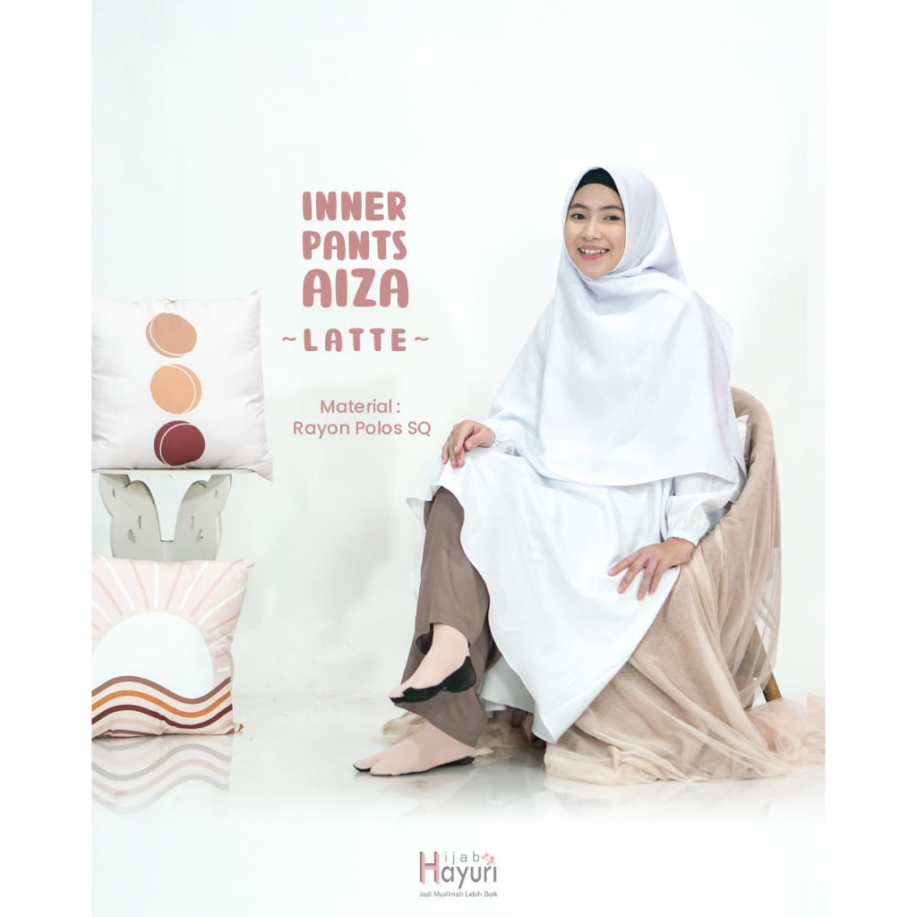 Inner Pants Aiza Dari Hijab Hayuri - Celamis Jumbo Celana Dalaman Gamis All Size Fit To XXL Bahan Rayon Polos SQ