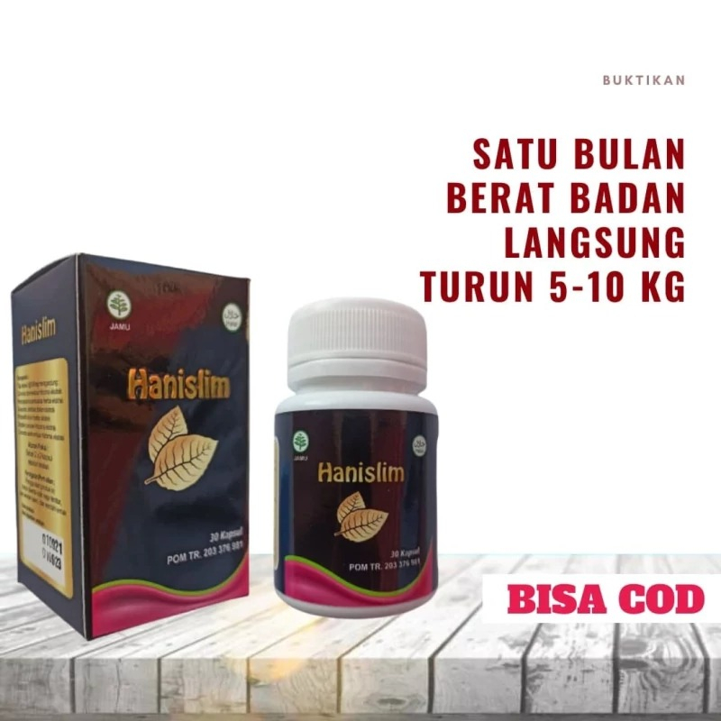 Hanislim Obat Pelangsing Obat Diet Penurun Berat Badan Dewasa Penahan Nafsu Makan Pembakar Lemak