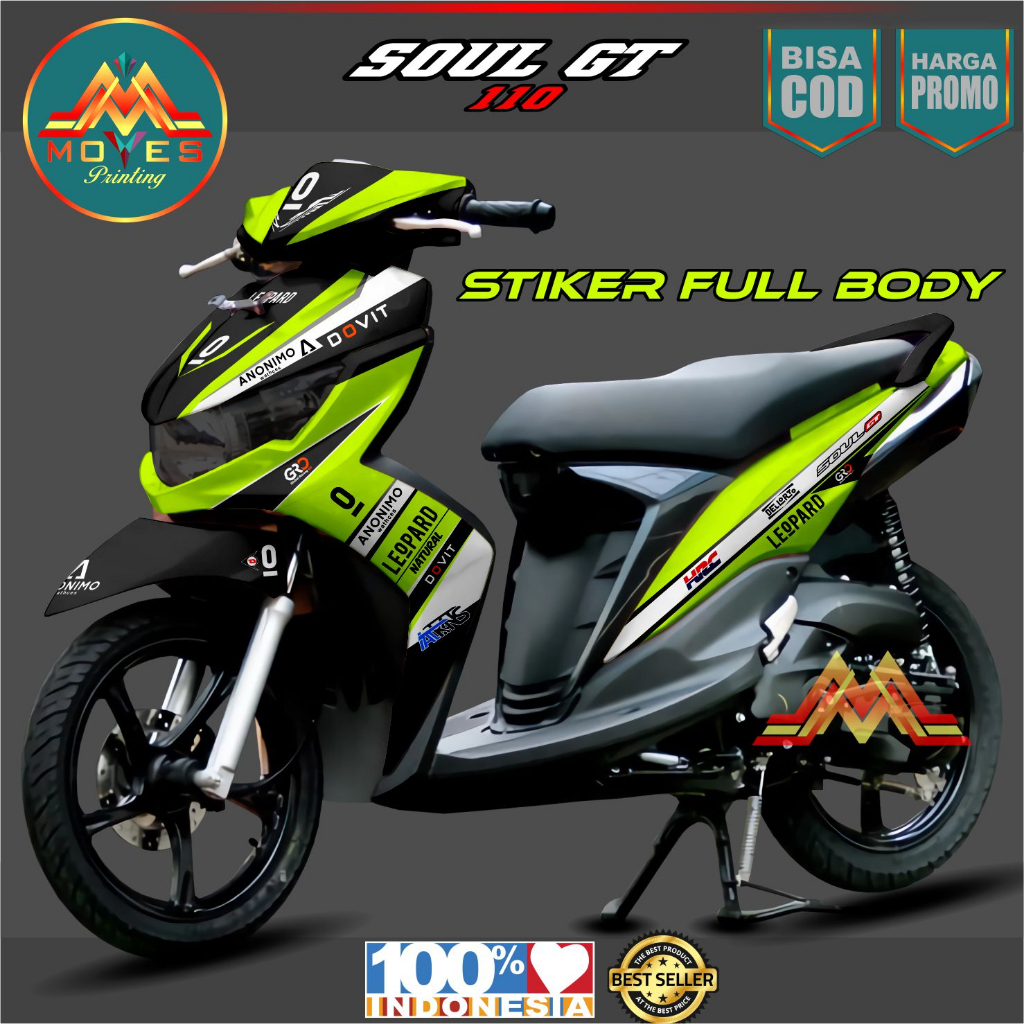 Terbaru Bisa Cod  stiker soul gt stiker motor soul gt 110 stiker variasi full body soul gt 110 LOEPA