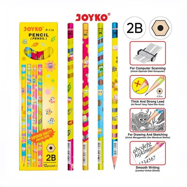 

PENSIL 2B JOYKO P114 (12 Pcs)
