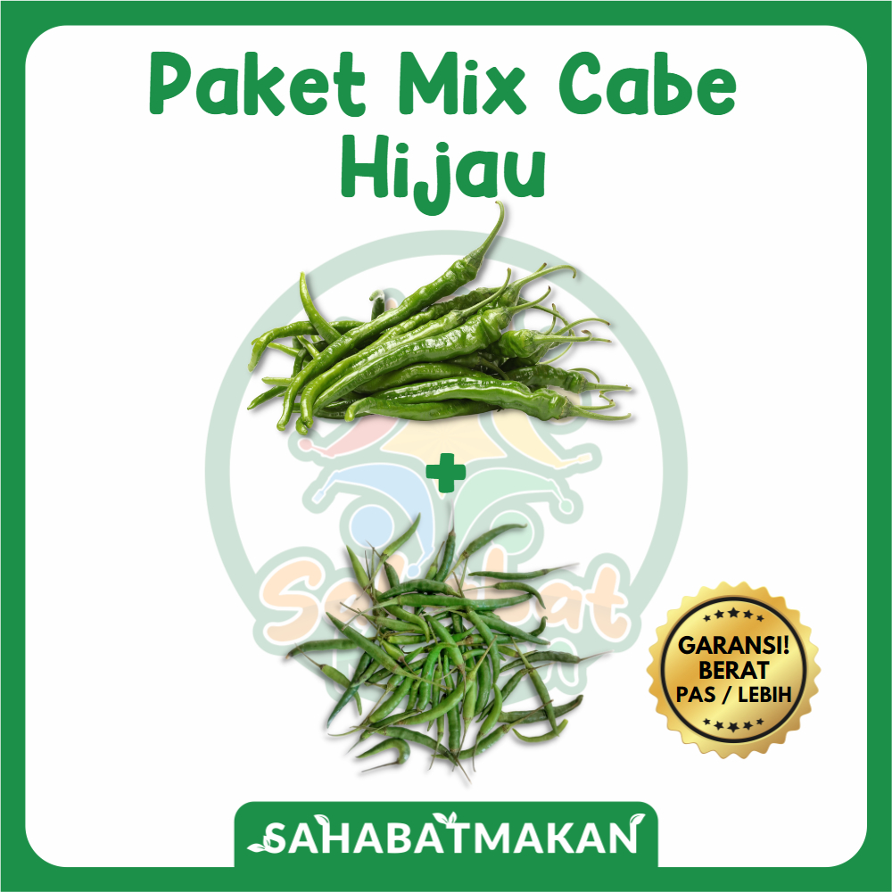 

Paket Mix Cabai / Cabe Hijau — Sahabat Makan Sayur Jogja