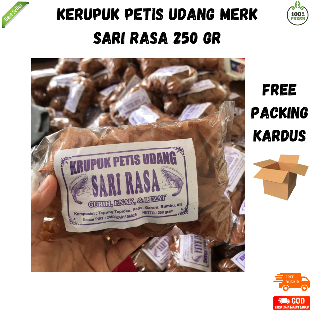 

Krupuk Petis Udang Rasa Gurih Siap Goreng