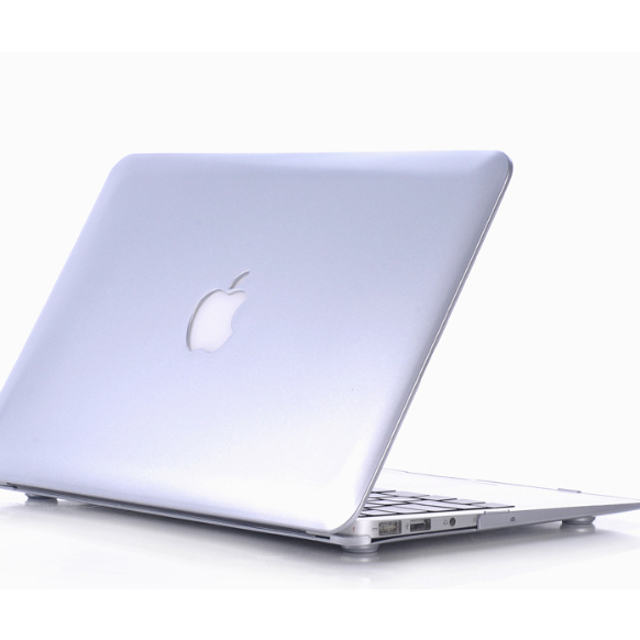 CASE MACBOOK METALIC SILVER NEW AIR PRO RETINA 11 12 13 14 15 16 INCH NON / WITH CD ROOM / TOUCHBAR / TOUCH ID / M1 2020 2021 2022