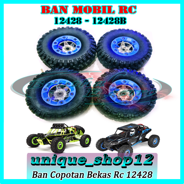 Ban Mobil RC Wltoys 12428 - 12428B Ban Standar Bekas Copotan 4 Biji