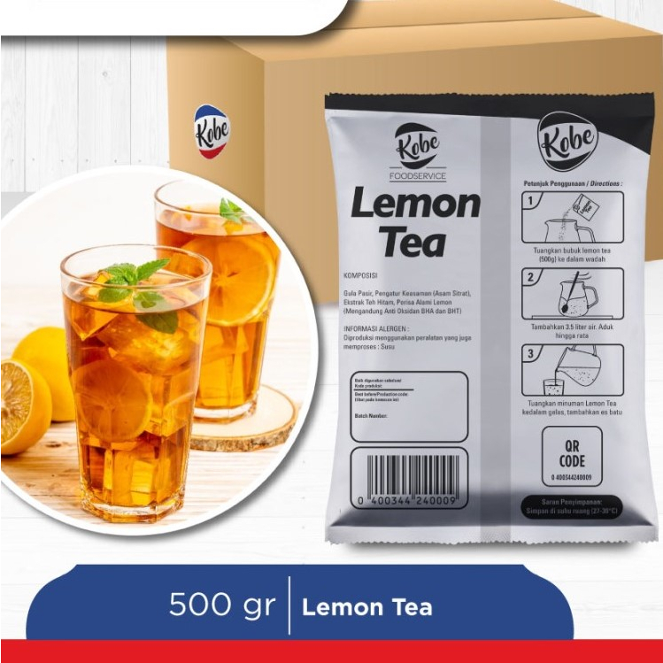 Lemon Tea 500gr Bubuk Lemon Tea Powder Kobe Lemon Tea Powder