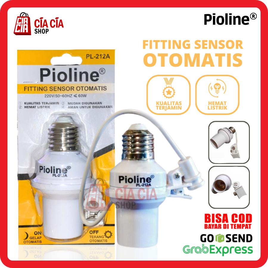 Fitting sensor otomatis Pioline / fitting lampu otomatis Pioline