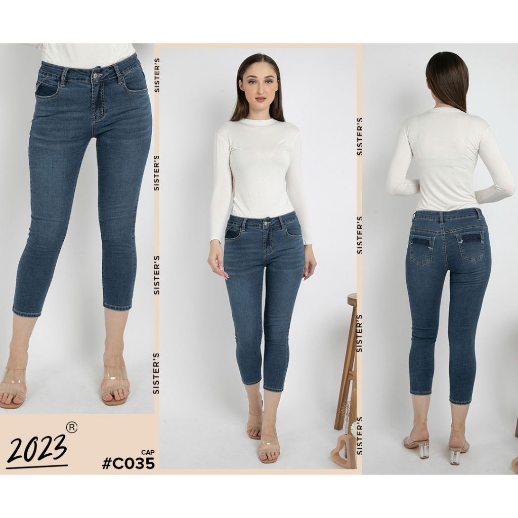 2023 Celana 7/9 Jeans Wanita 035
