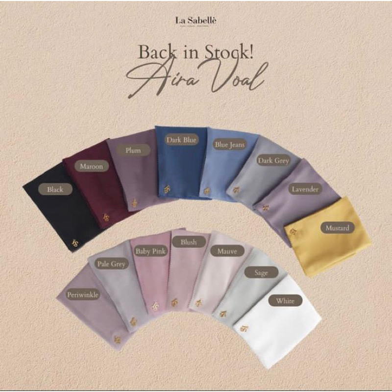 Aira Voal By La Sabelle. Hijab Polos