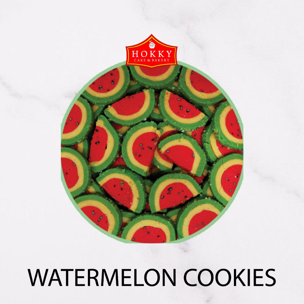 

WATERMELON COOKIES/ KUE KERING/ Hokky Cake & Bakery #KK042