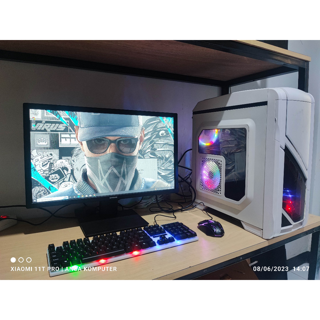 PC Rakitan i7 4770 ft RX 580 4GB 256 bit ddr5 Gaming /LIVE STREAMING / RENDERING / Desain Grafis