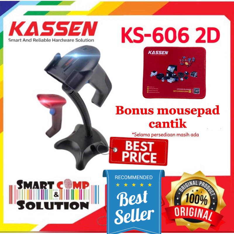 Barcode Scanner 2D Bluetooth KASSEN KS-606 / KS606 / KS 606 2D BT