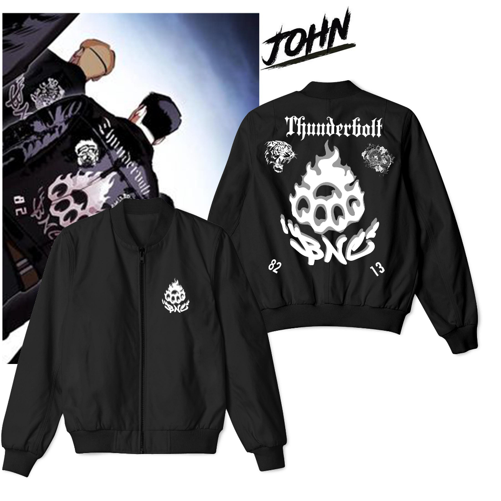 Jaket Bomber BNC BURN Knuckles Crew LookismJacket 82 13 Thunderbolt