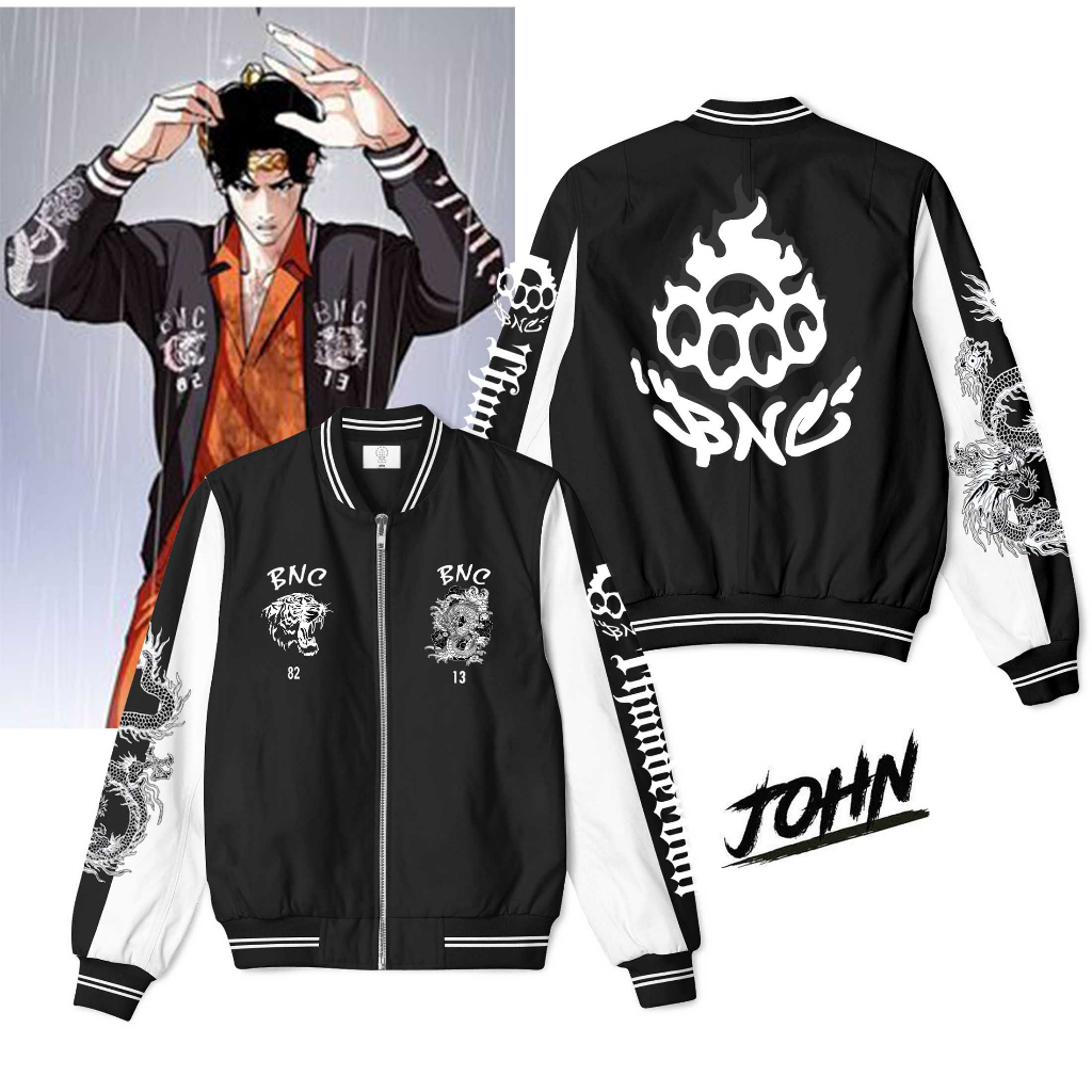 Jaket Sukajan BNC BURN Knuckles Crew LookismJacket 82 13 Thunderbolt