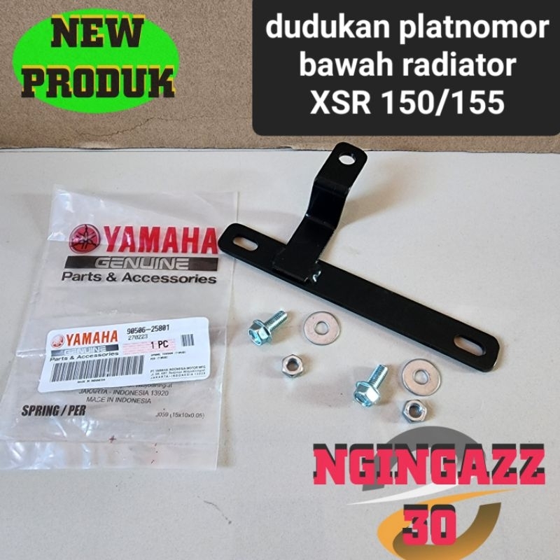 breket dudukan plat nomor depan XSR 150R XSR 155Rset baut