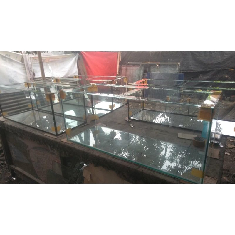 aquarium 100x40x40 +top filter kaca
