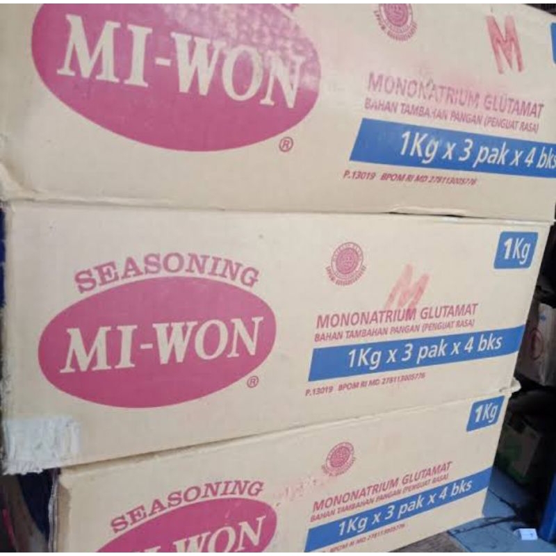 

Penyedap Rasa Miwon 1Kg x 12Pcs Khusus Cargo Dan Expedisi