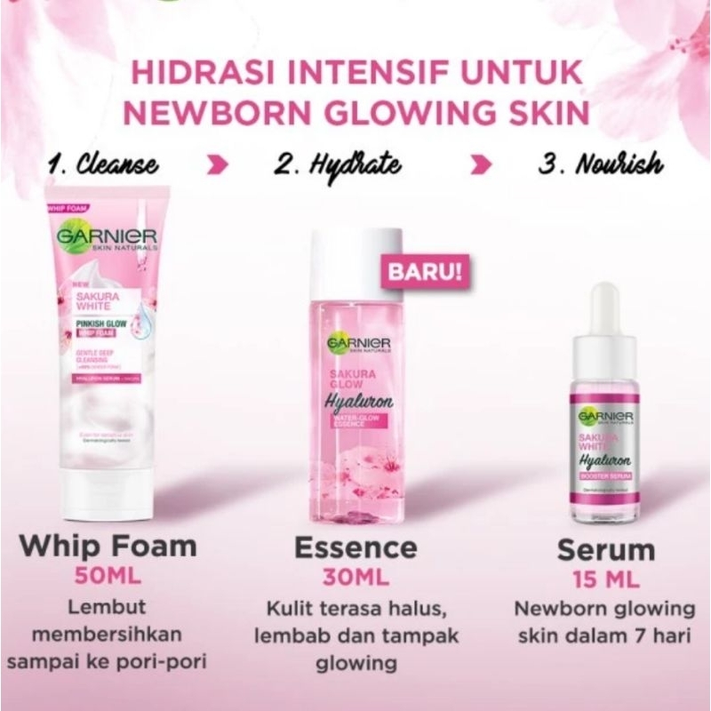 Garnier Sakura Glow Hyaluron Starter Kit X Chelsea