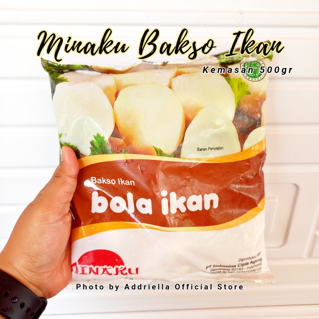 

ADDRIELLA Minaku Bakso Ikan 500gr | Minaku/Frozenfood/Frozenfood Murah