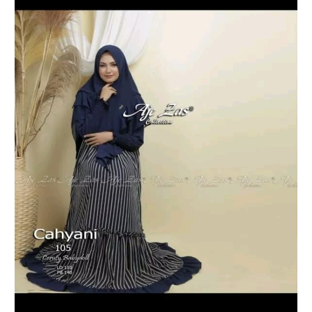 GAMIS SET ORI AJE ZAS - KARINIA CAHYANI AZKANI SAMIRA - Setelan Dress Khimar Syari Ceruty Babydoll Premium