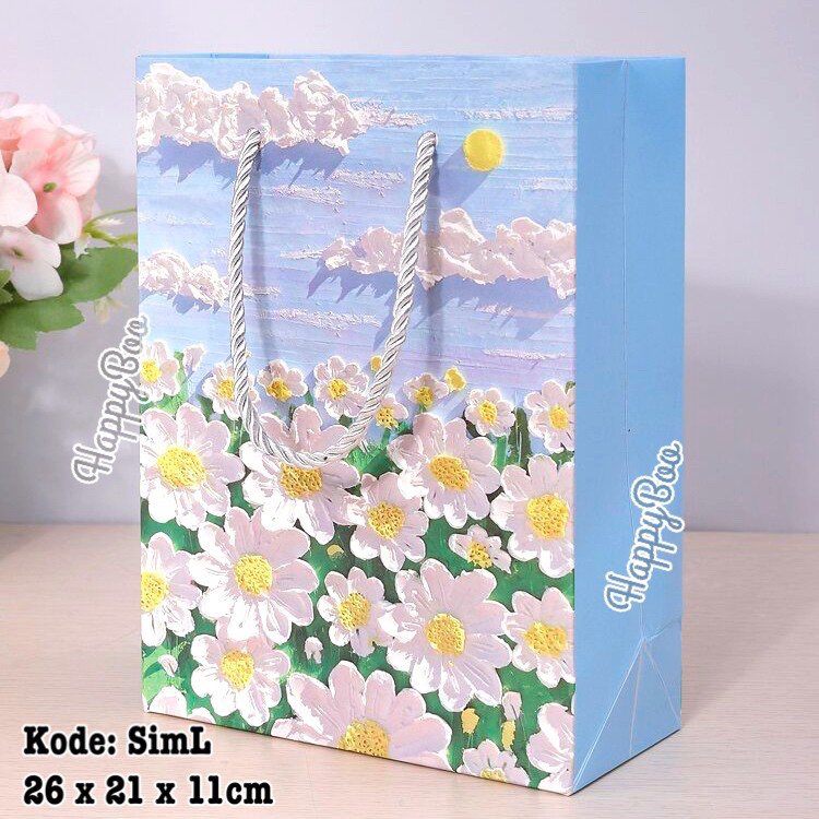 bag paper siml goodie bag kado tas kertas tas kado import segi medium large siml high quality segi empat kubus size