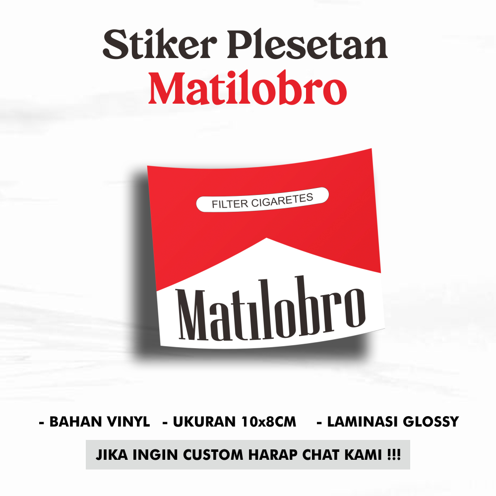 Stiker Plesetan - Matilubro *Stiker Laptop *Stiker Dinding *Stiker Lucu