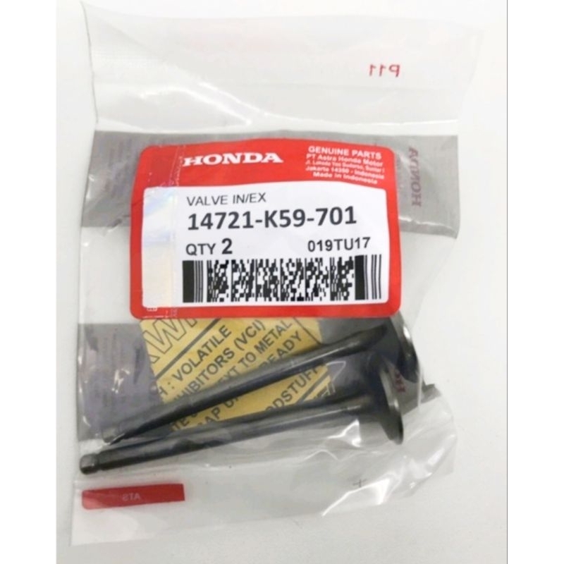 KLEP SET KLEPSET MOTOR VARIO 150 FI F1 LED ESP NEW BARU PAYUNG VALVE IN EX (K59)